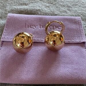 Gold earrings